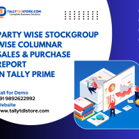 Party-Wise StockGroup-Wise Columnar Sales & Purchase