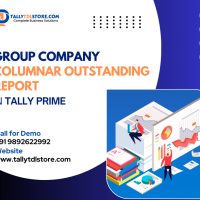 Group Company  Columnar Outstanding Report in Tally Prime
